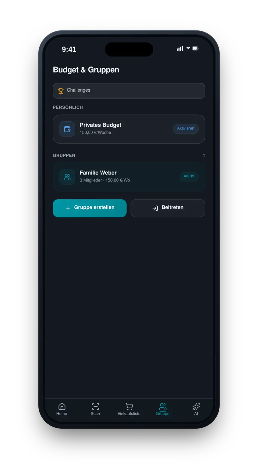 SparPlaner App — Gemeinsam